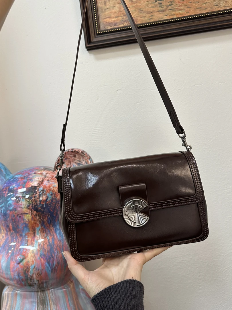 2025轻奢简约百搭新款手提单肩斜挎包354