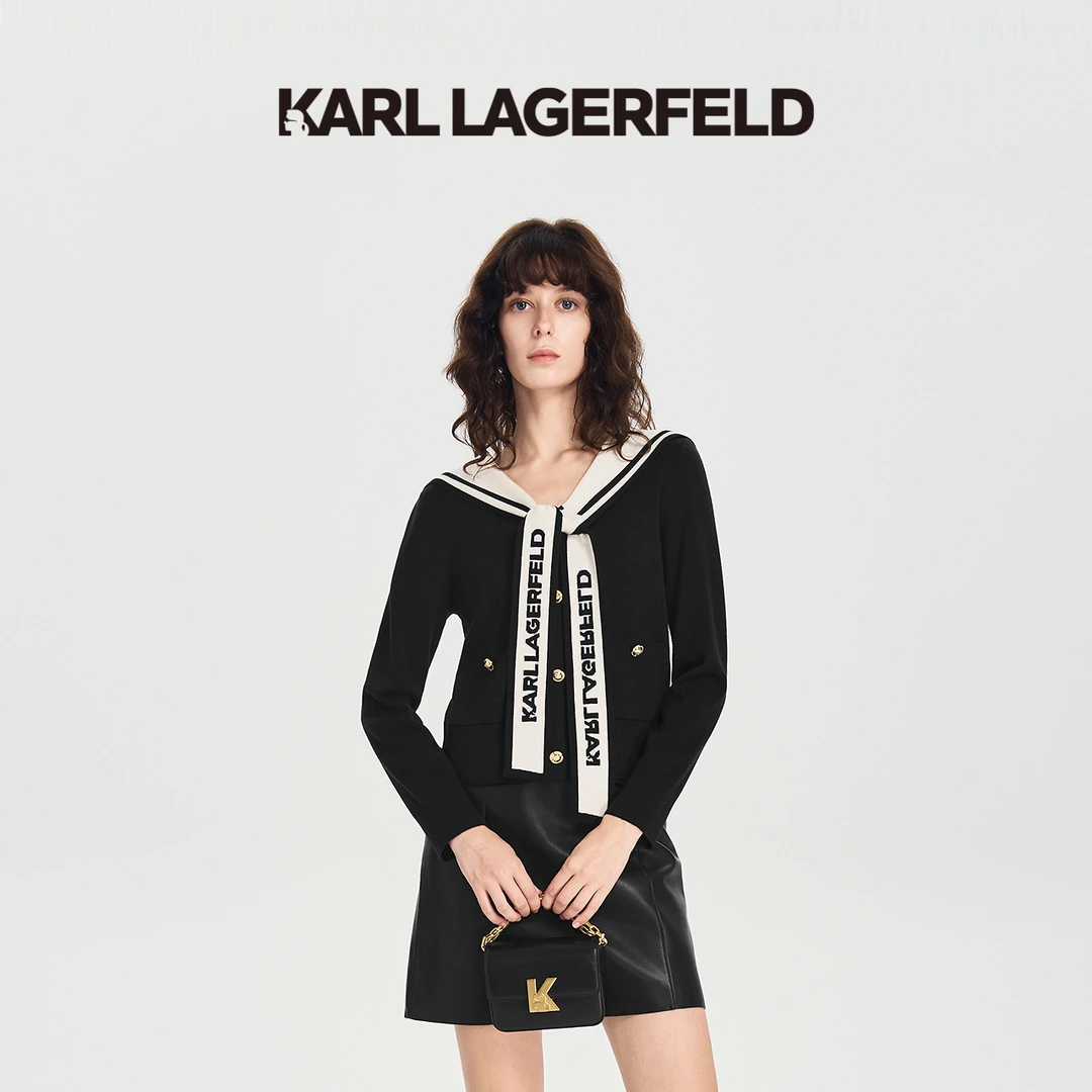 【诗语专属】KARLLAGERFELD秋季新款羊毛衫老佛爷M27E2309