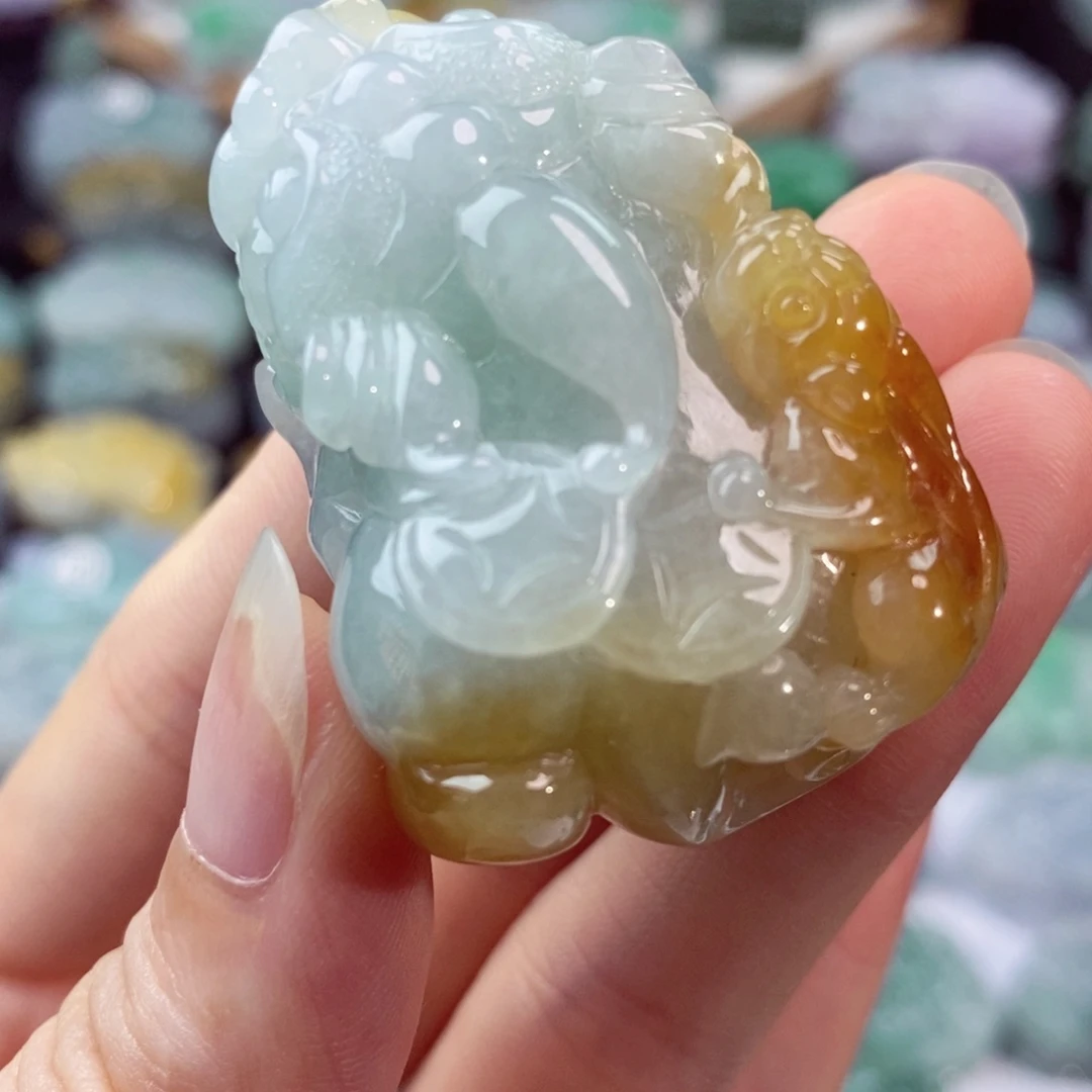 翡翠未镶嵌颈饰天然