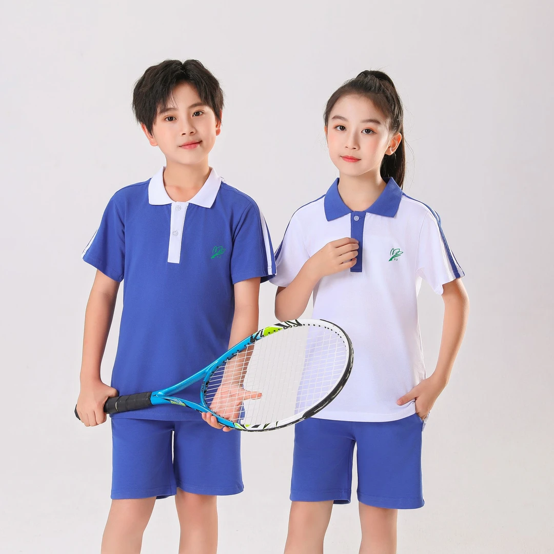 深圳市小学生夏季运动校服纯棉中小学生短袖校服31888标准校服
