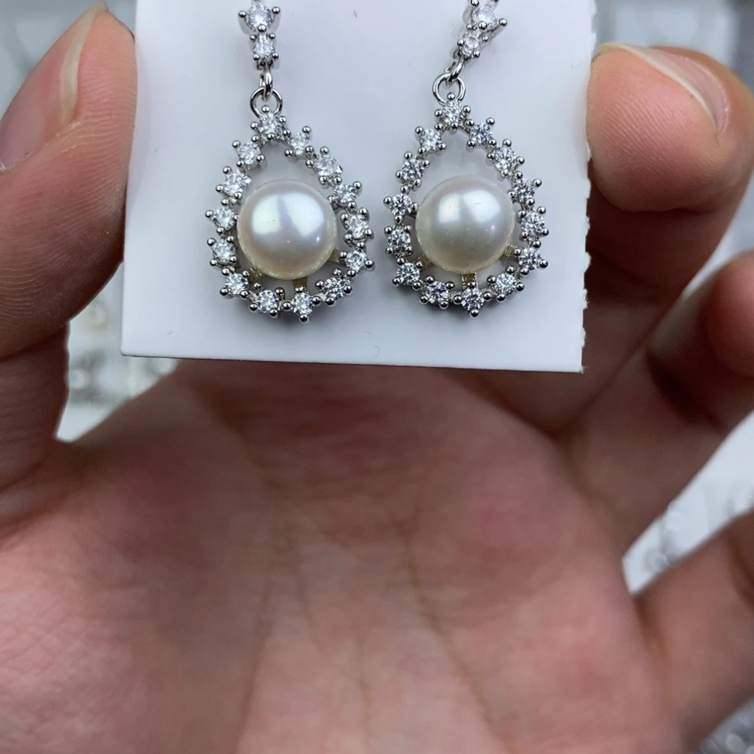 淡水珍珠未镶嵌耳饰