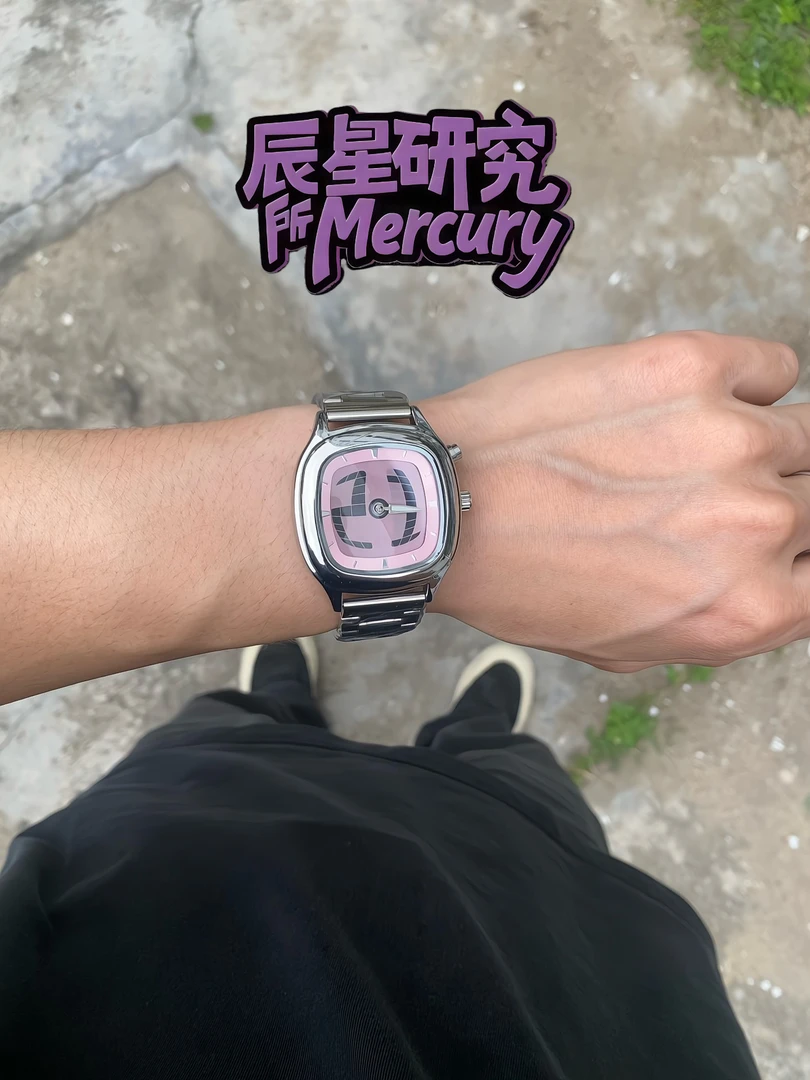 千禧年 vintage 方块动态数显高复古小众高级感男女 y2k 腕表