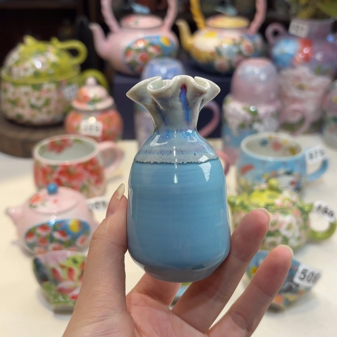 景德镇手绘高温釉下彩陶瓷茶具