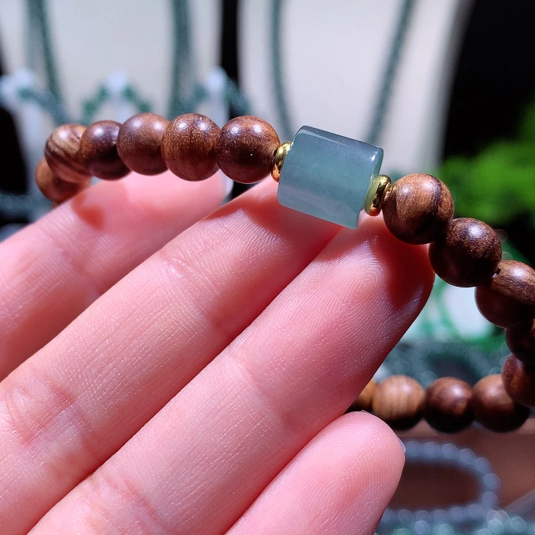 翡翠未镶嵌手链天然a货翡翠手串10