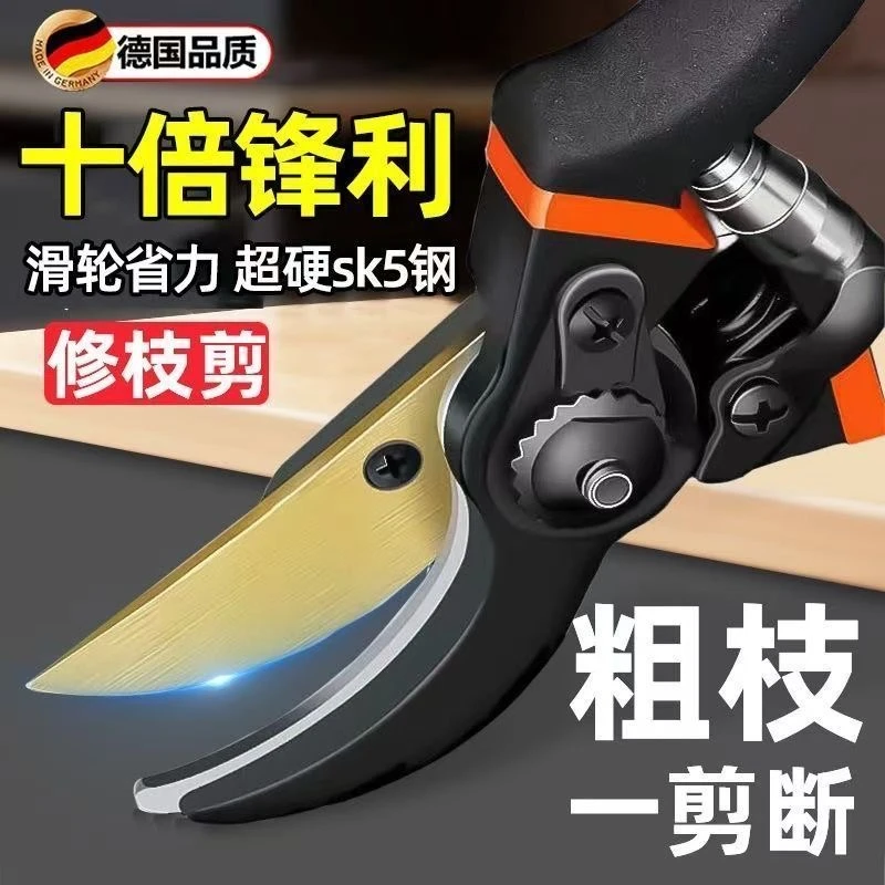 德国强力修枝剪专用修枝修剪树枝剪刀果树修花剪园林工具省力树剪