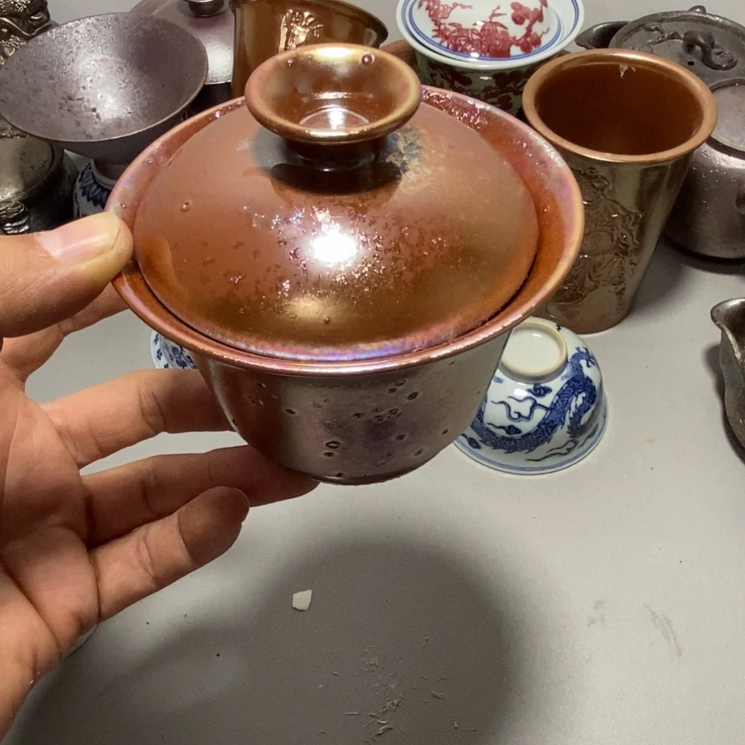 柴烧茶具陶瓷杯子