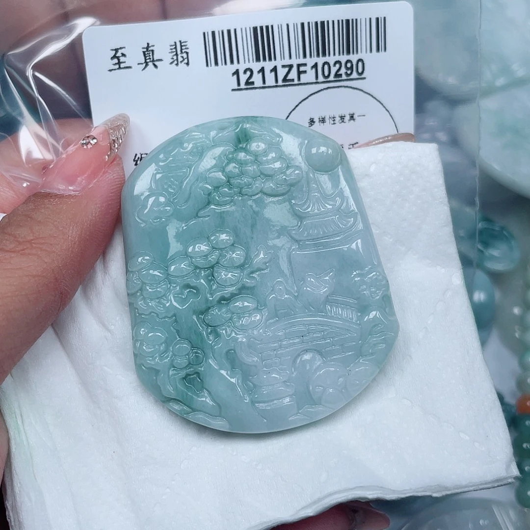 翡翠未镶嵌吊坠(不含链)