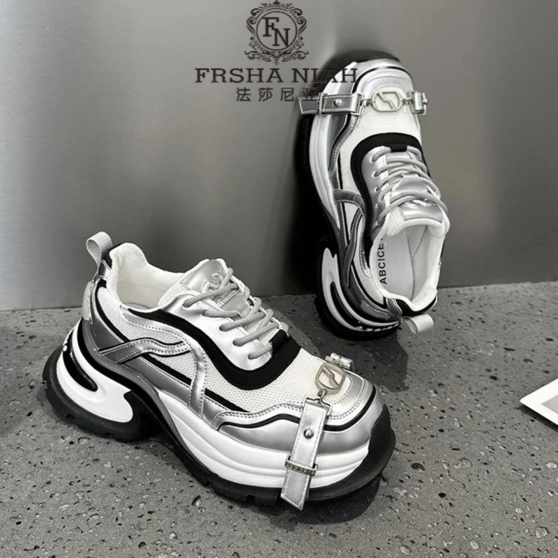 【明星同款】法莎尼亚老爹鞋美式鞋子厚底增高时尚百搭休闲运动鞋男