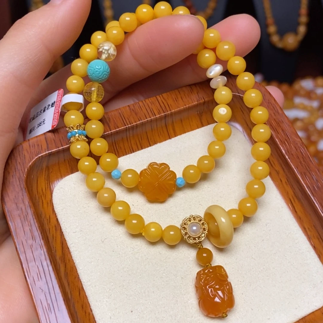 【闪购商品】蜜蜡手链未镶嵌手串