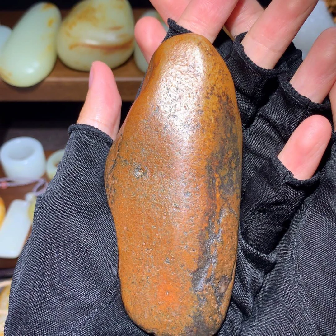 橙***技颈饰未镶嵌和田玉