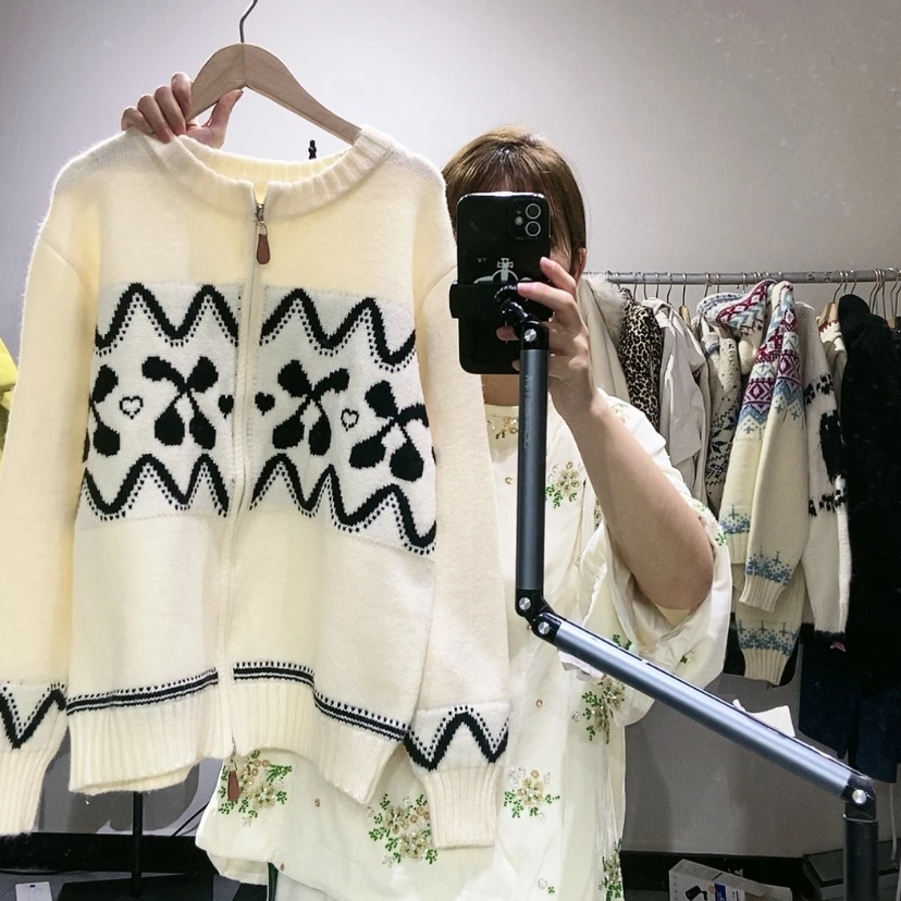 【闪购商品】杏色开衫