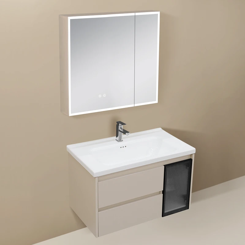 经典超大抽屉蜂窝铝浴室柜防水防潮卫生间洗手盆洗漱台陶瓷一体盆