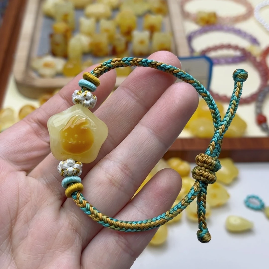 【闪购商品】蜜蜡手链未镶嵌配饰