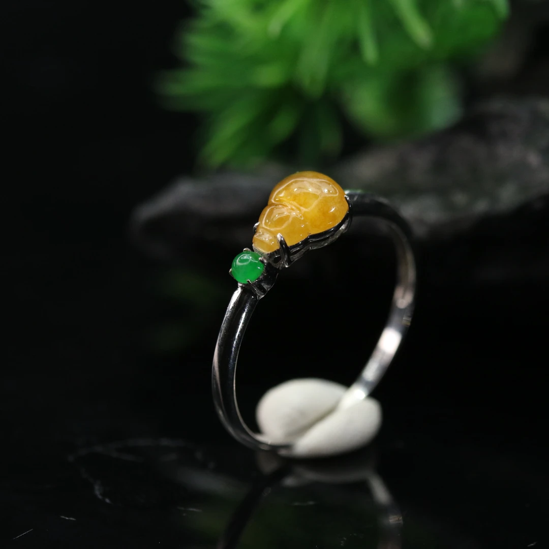 FC36天然缅甸翡翠A货18k戒指/600113/保利厦门拍卖