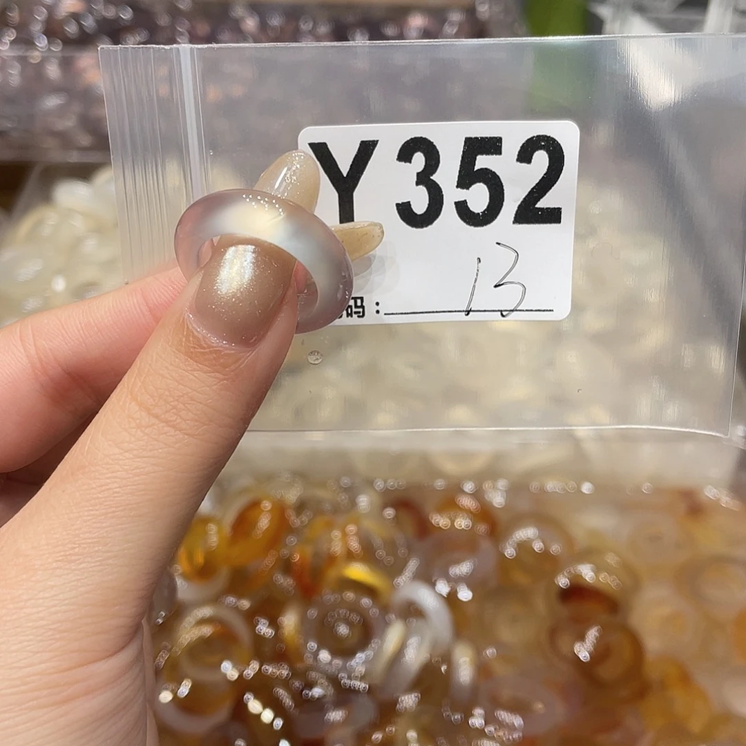 玛瑙/玉髓未镶嵌戒指352