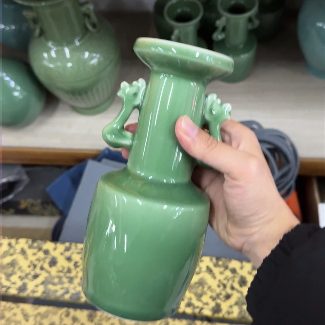 龙泉青瓷茶具微瑕6945