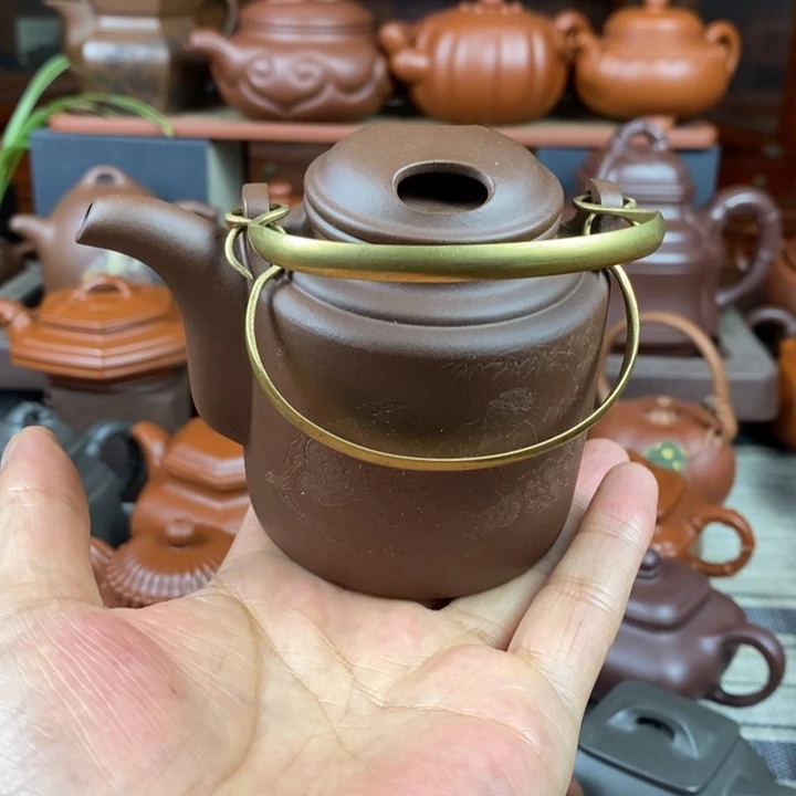 茶壶紫砂牛盖洋桶220-320cc原矿老紫泥双十一特价