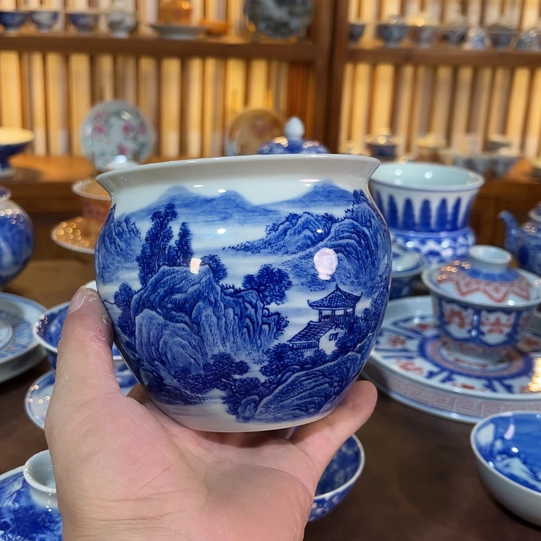 錡镇堂手工手绘渣斗