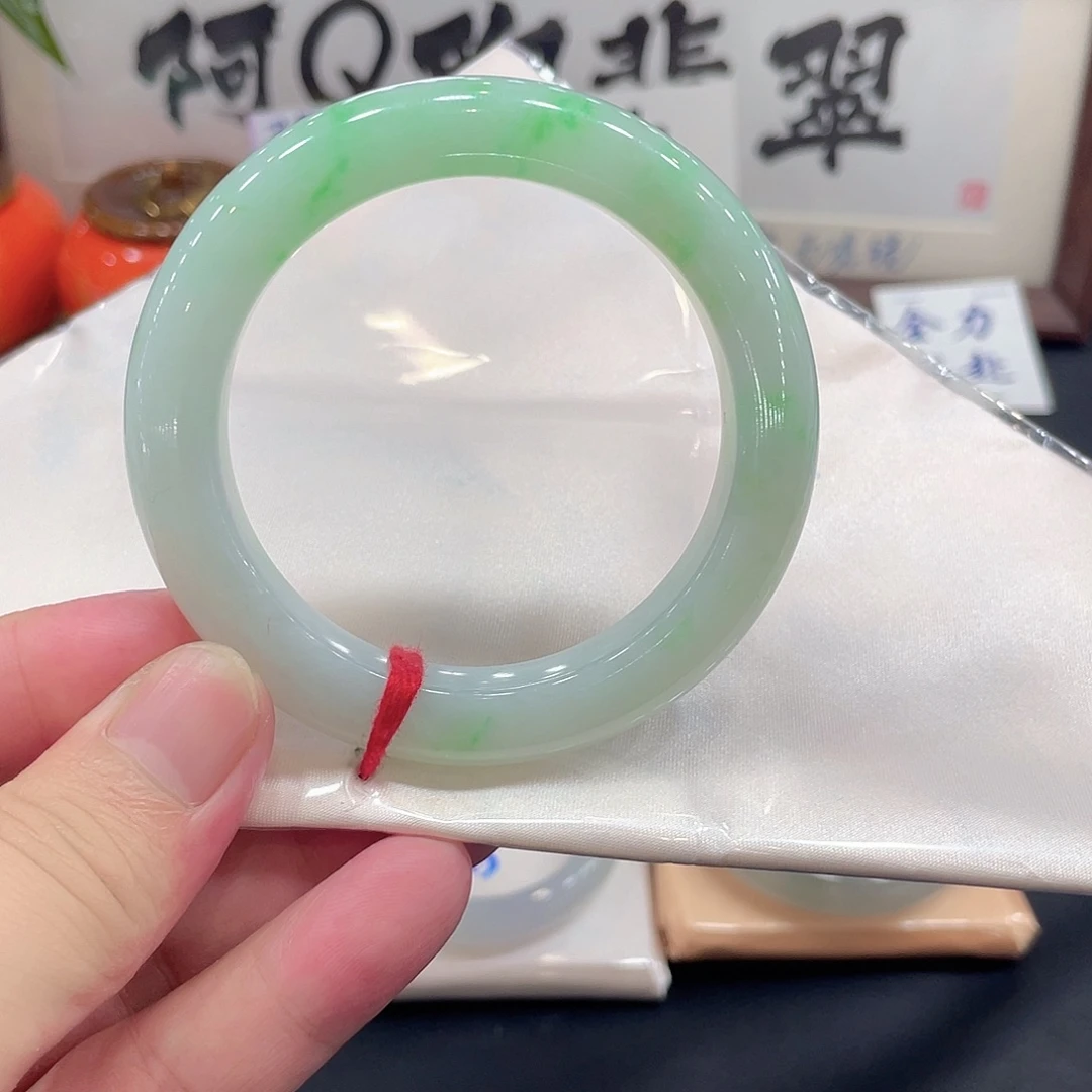 翡翠未镶嵌手镯天然缅甸翡翠手镯18