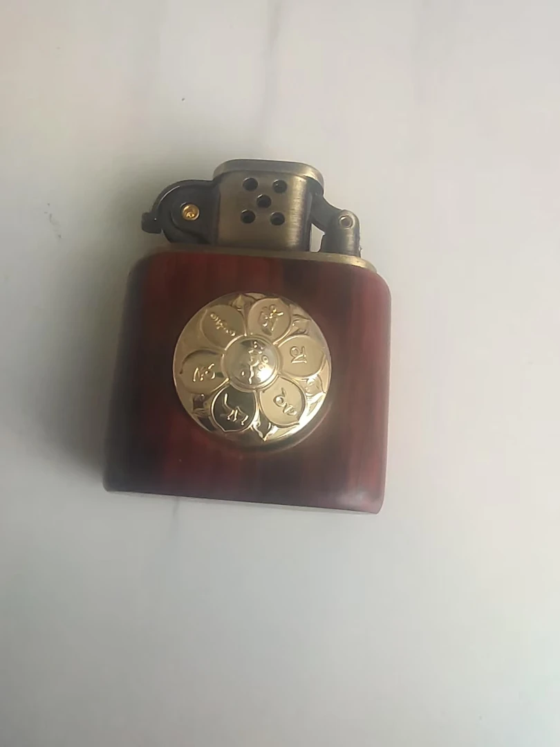 手工创意个性老式怀旧便携镶嵌转钱打火机