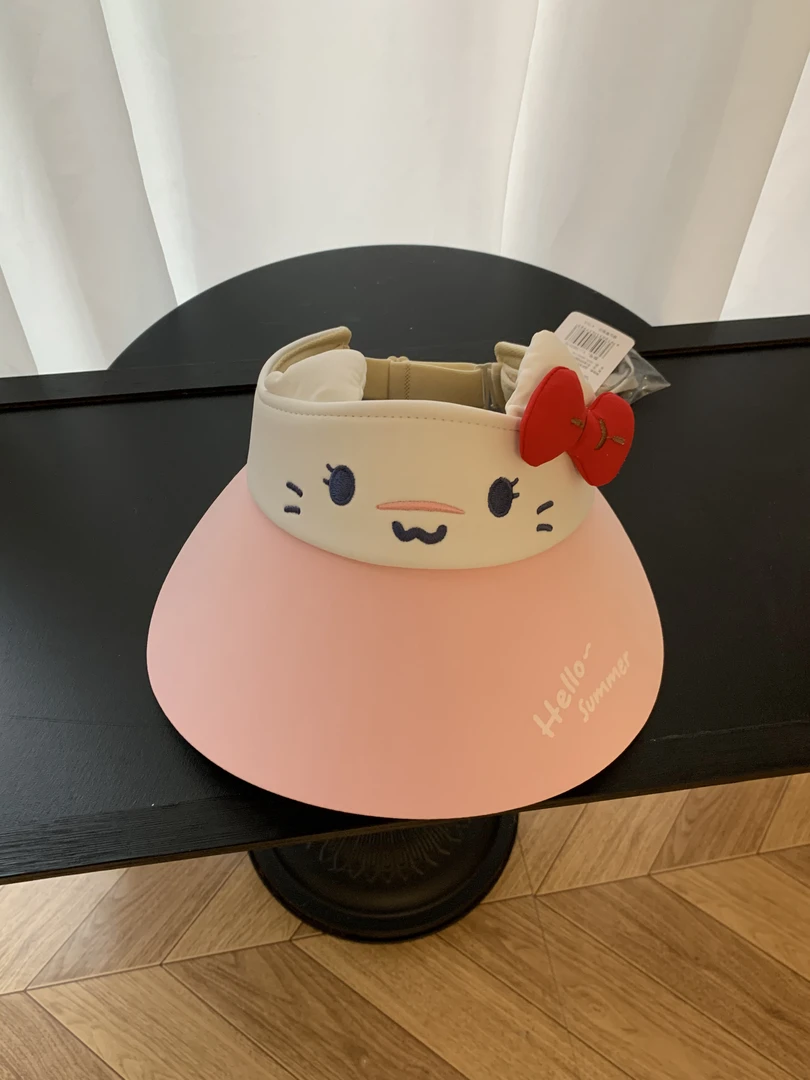 peekaboo空顶大檐帽kitty小黄鸭小恐龙童趣空顶帽超级可爱