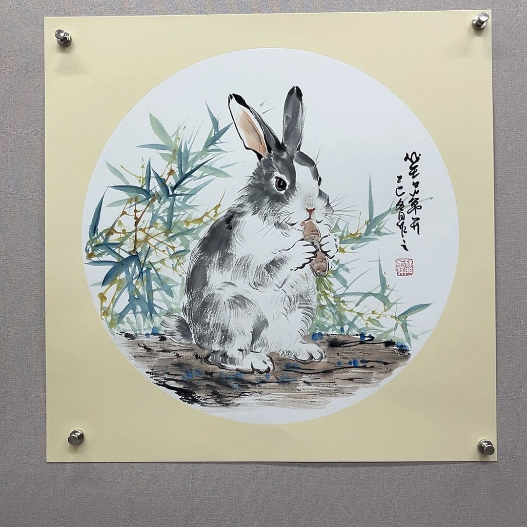 国画艺术家真人手绘