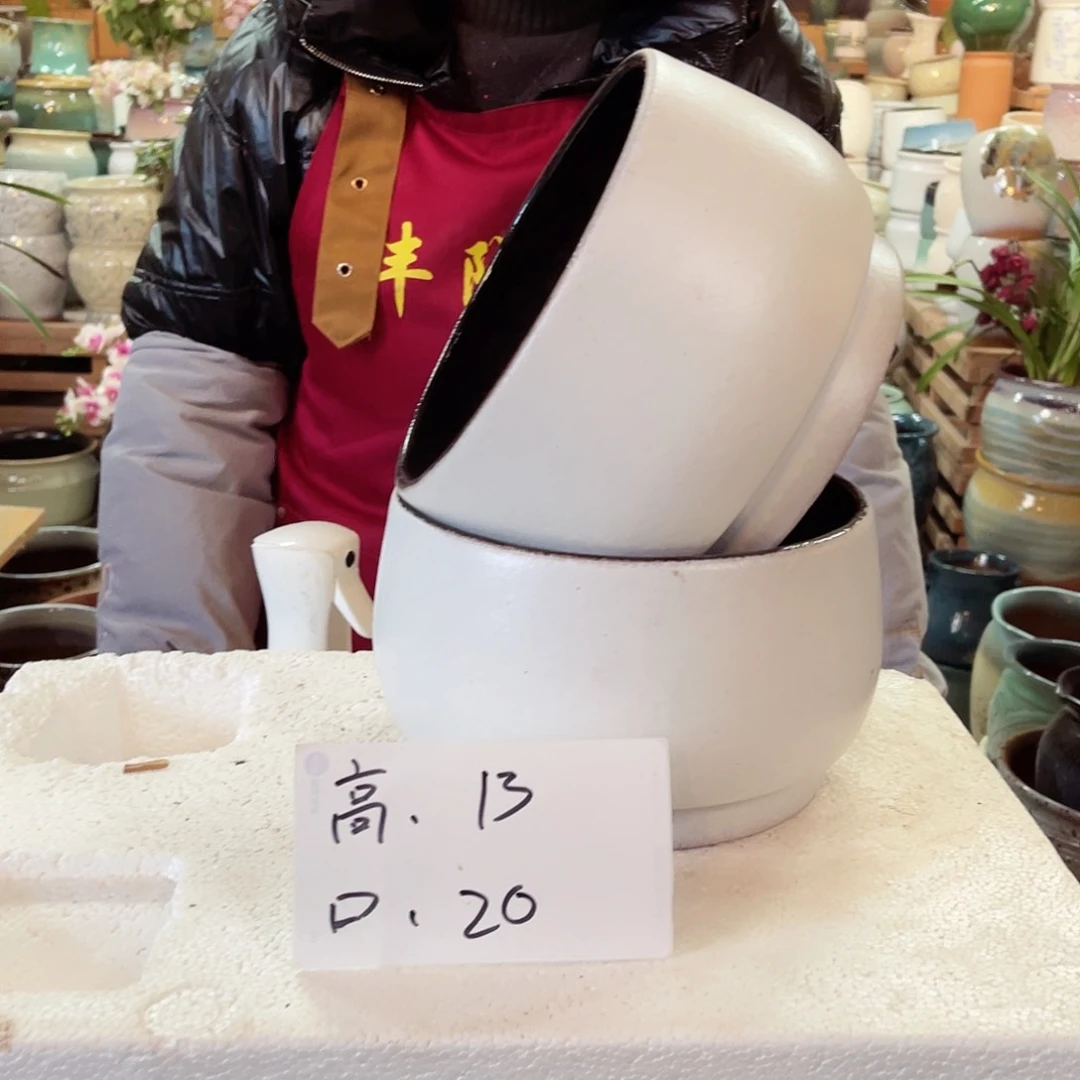 紫砂花盆高度13口径20