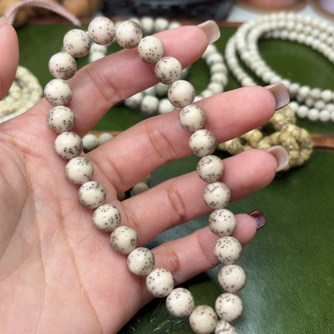 星月菩提手串9mm圆珠手持❗️小散星❗️石玉料❗️