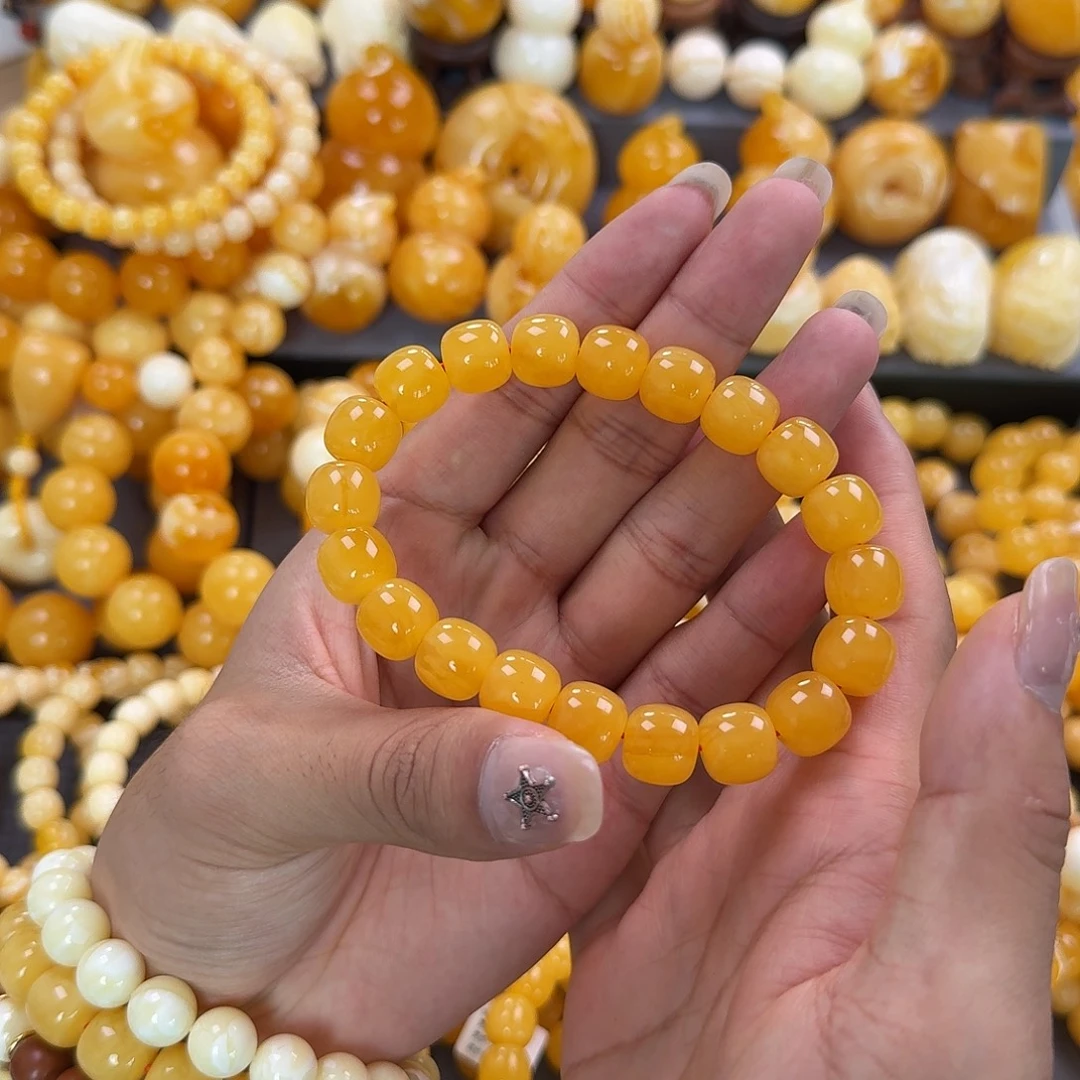 蜜蜡未镶嵌珠宝奇石同料12mm