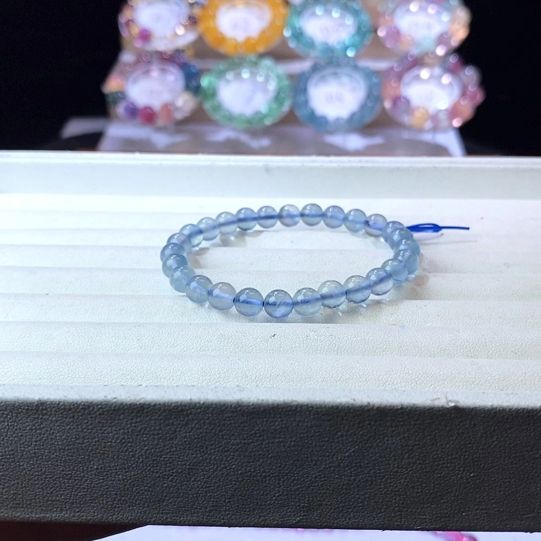 手链未镶嵌萤石深蓝色7mm