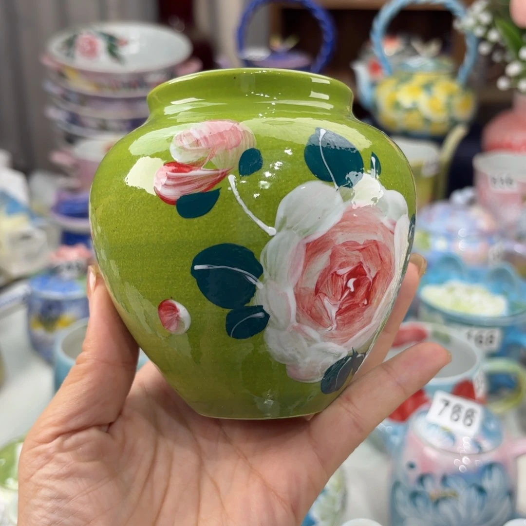 瓷片景德镇手绘高温釉下彩陶瓷茶具