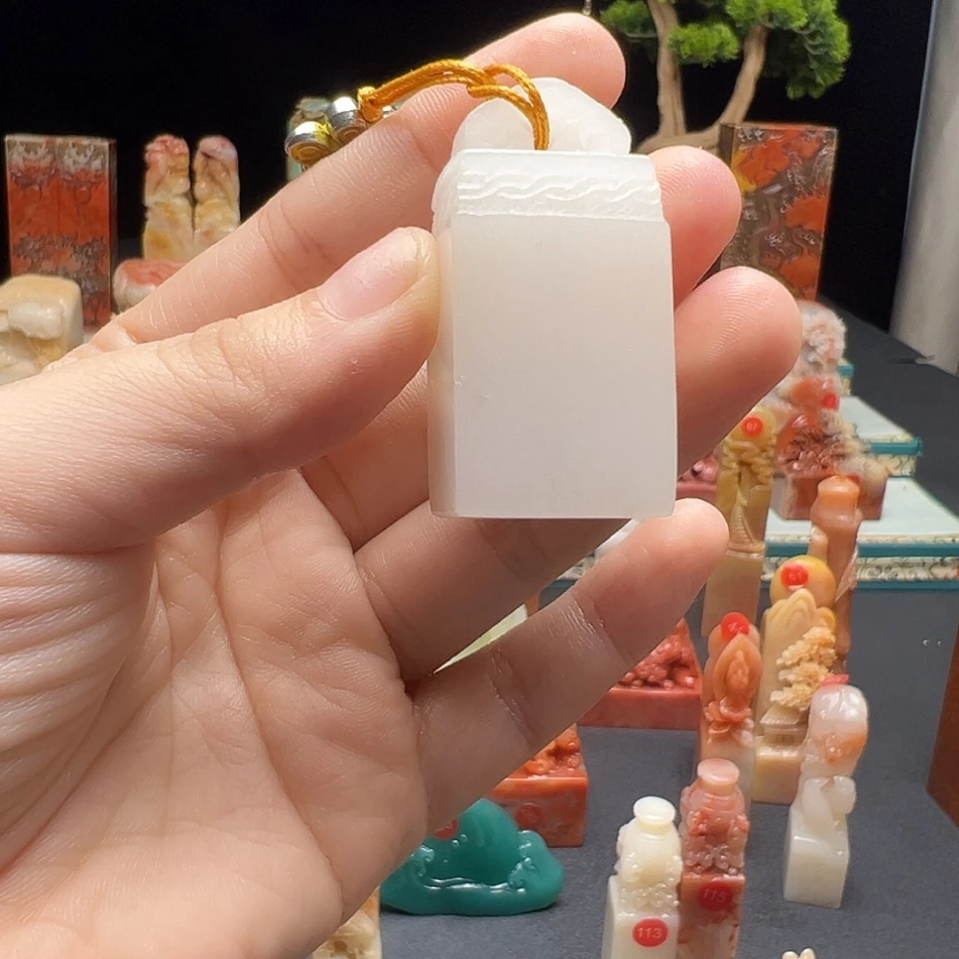 稱***泽寿山石印石手工制作