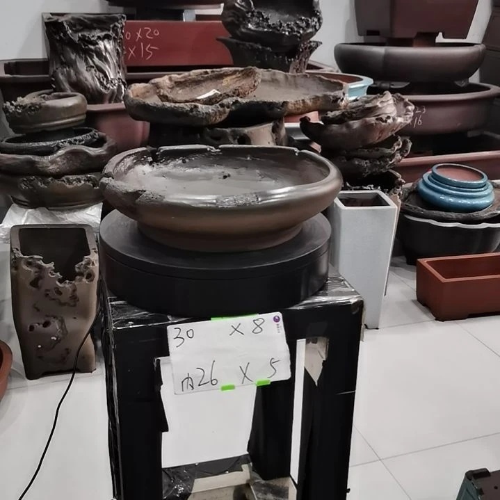 紫砂花盆手工的异形盆