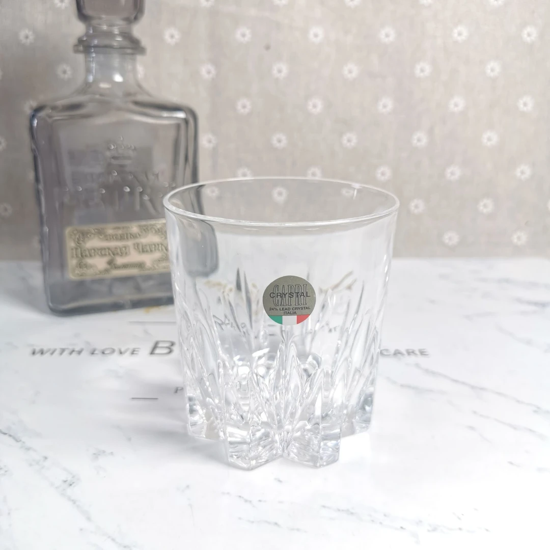 水晶玻璃杯 CRYSTAL威士忌酒杯 Whisky杯子 ITALY家用重工酒杯