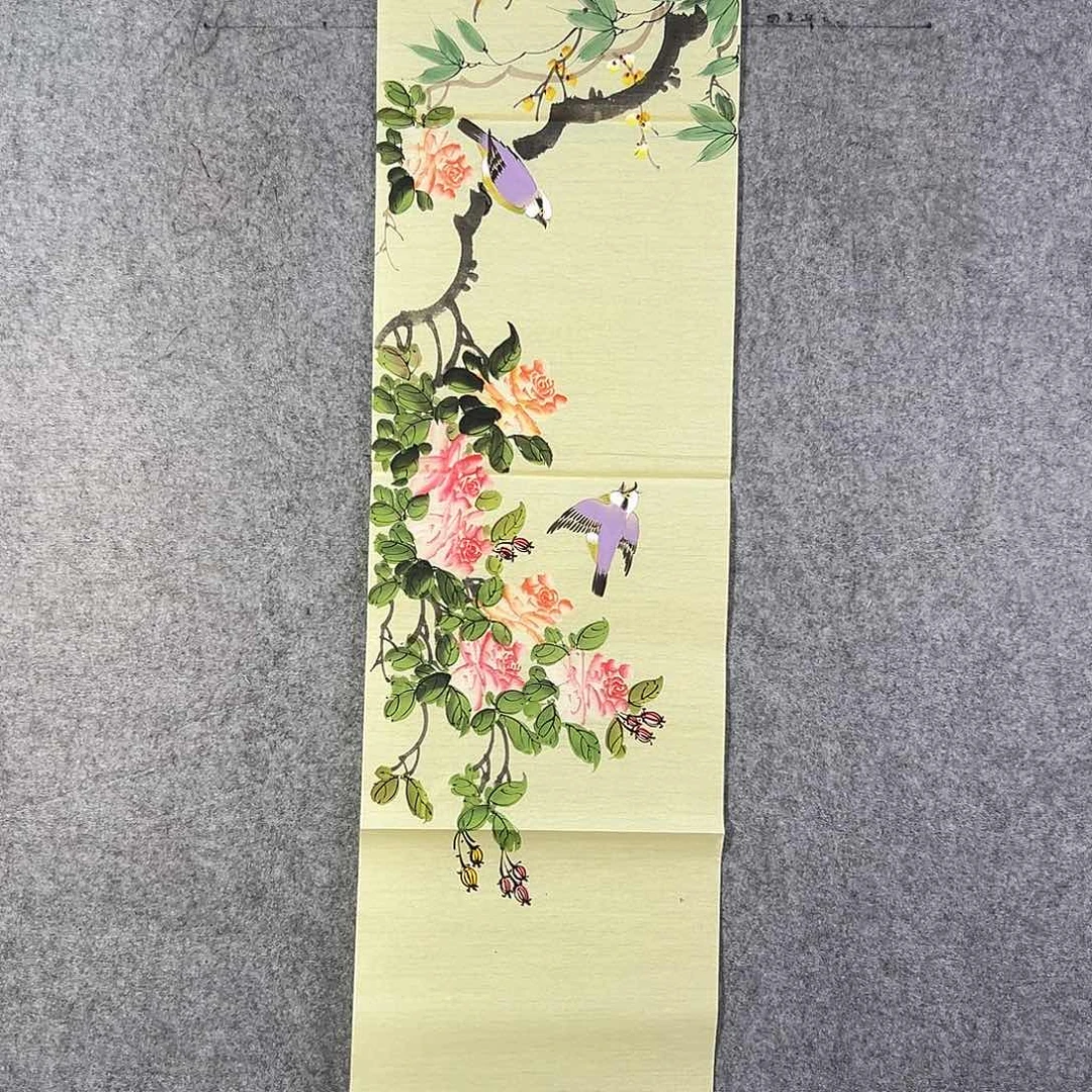 国画395 花鸟在此鸣叫时还要一