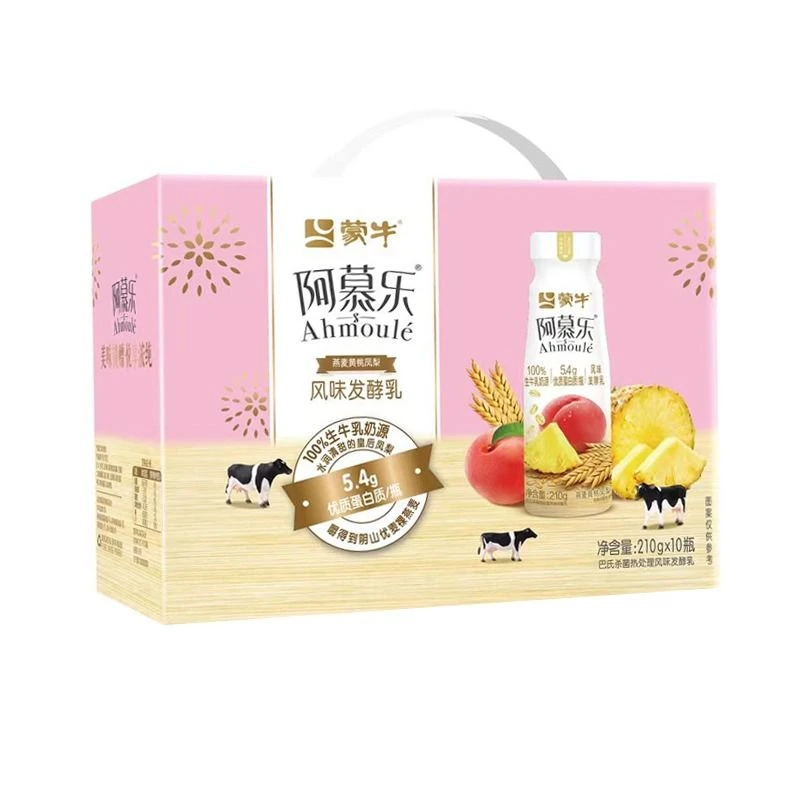 蒙牛阿慕乐风味发酵乳燕麦混合味210ml*10