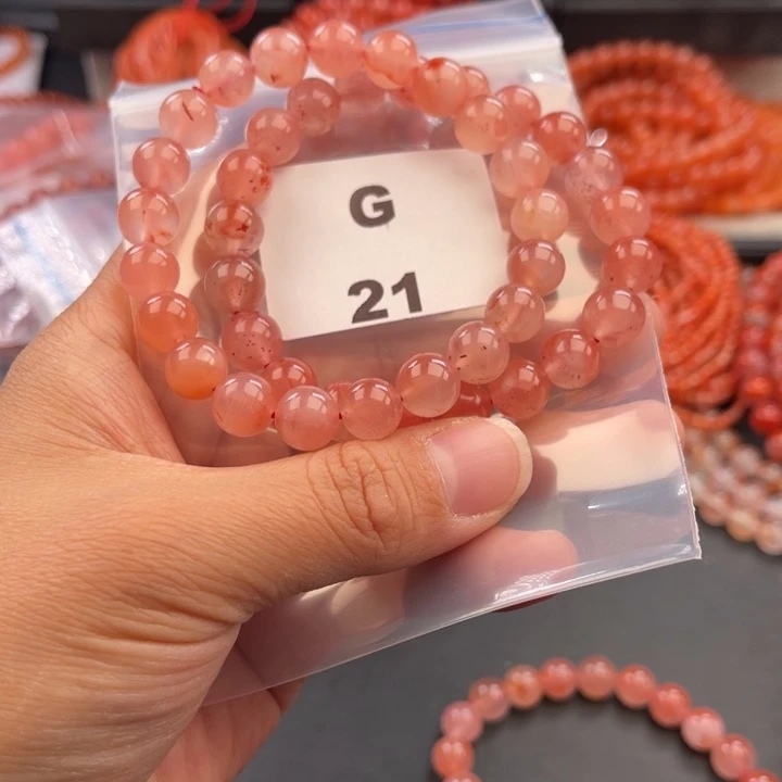 南红玛瑙未镶嵌多样性发货默认微瑕称重9mm2条