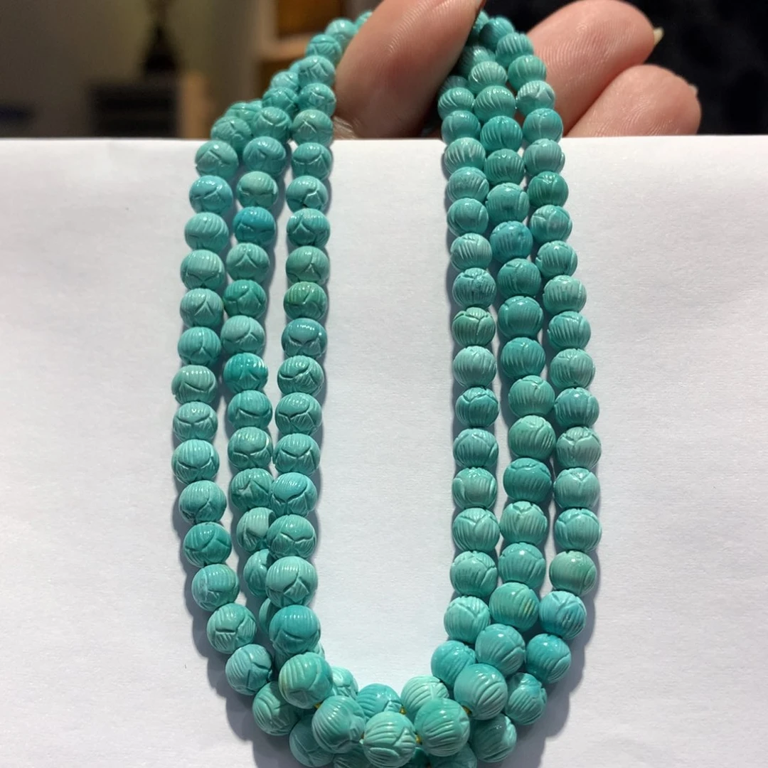 未镶嵌绿松石长链