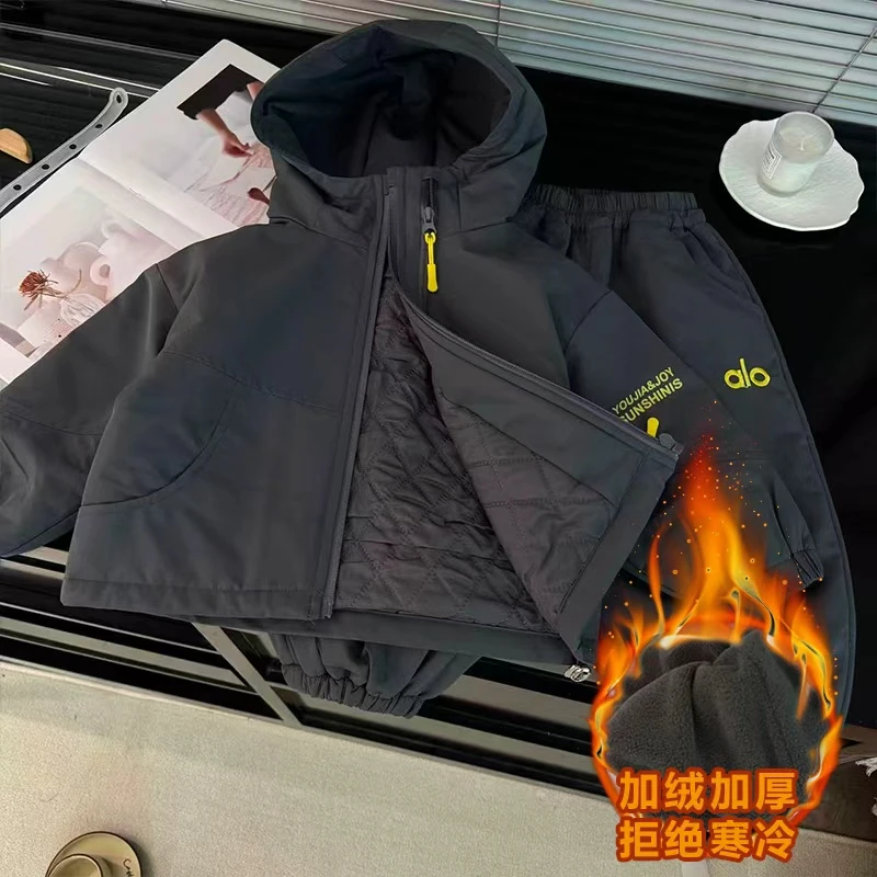 【JH】2025冬季男女童通用休闲风拉链韩版风衣秋款外套70001