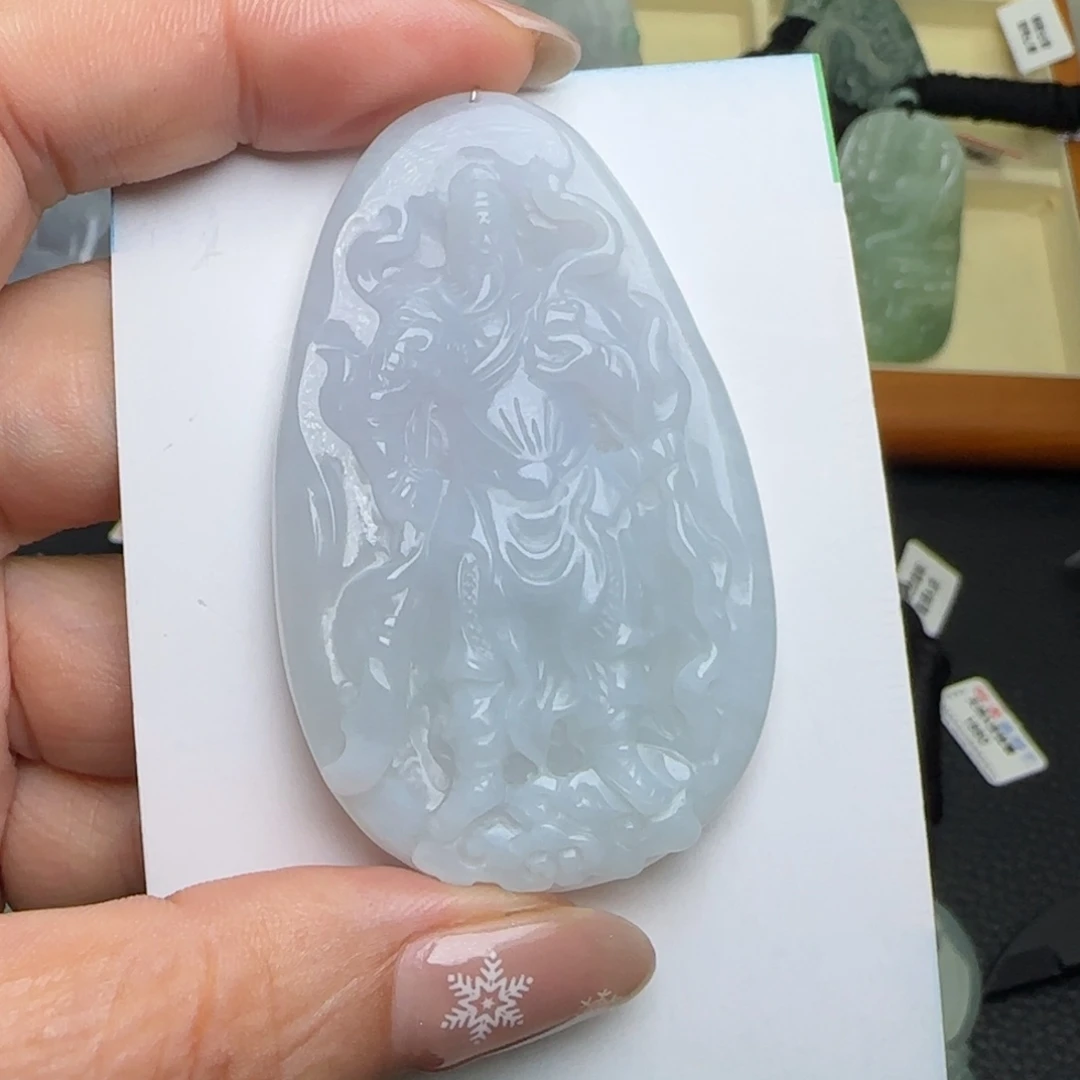 翡翠未镶嵌颈饰