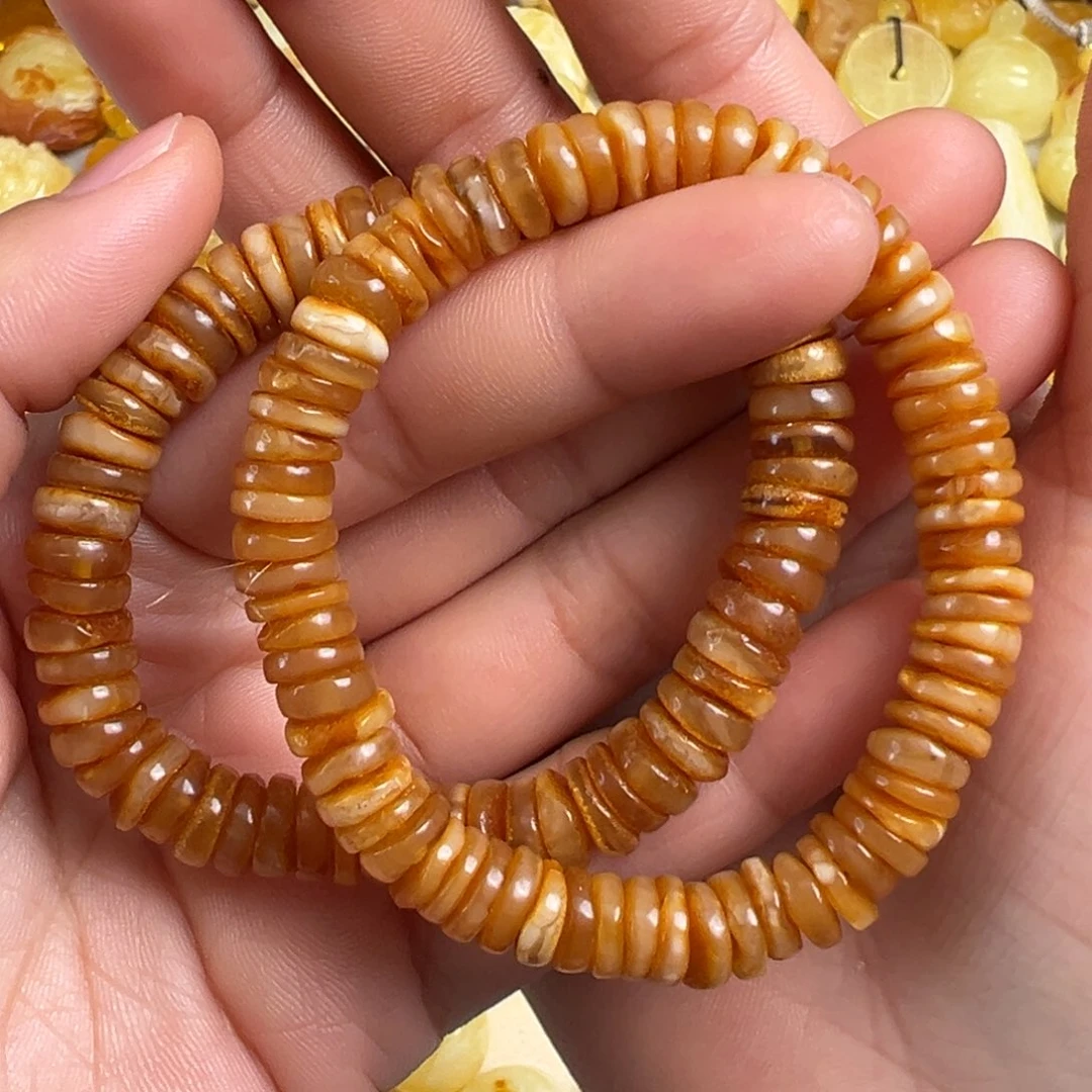 蜜蜡未镶嵌裸石多样性发一条