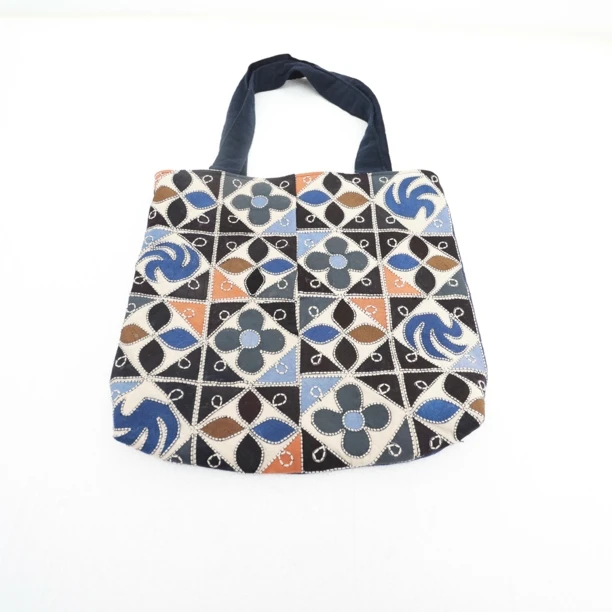 民族风印花大容量帆布单肩斜挎手提包适合通勤逛街