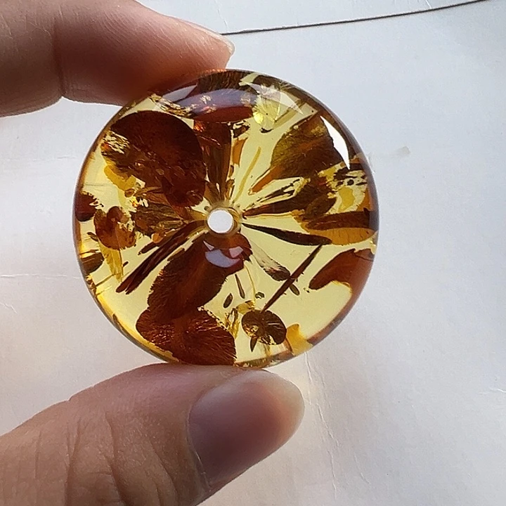 琥珀（花珀）未镶嵌颈饰