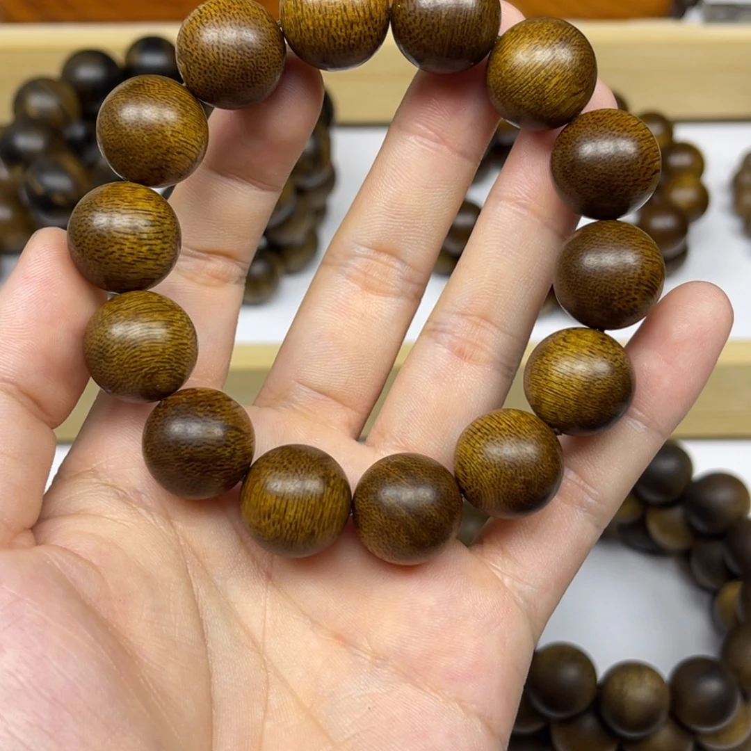 沉香手串越南芽庄黄棋楠1.6