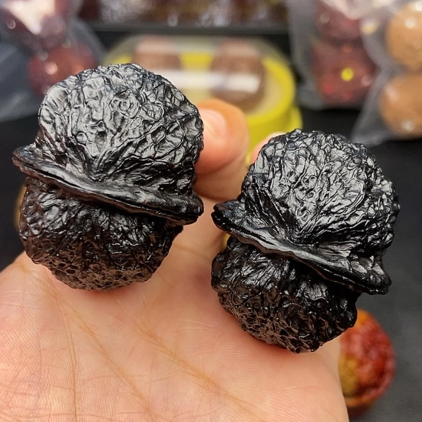 【闪购商品】把件文玩核桃41尺饕餮金蟾58克