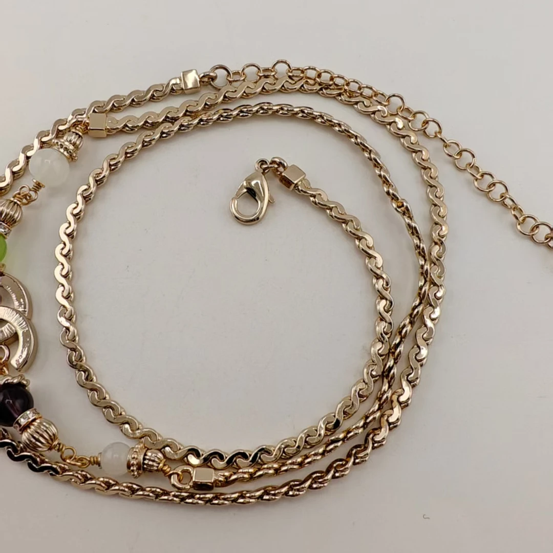 铜合金项链 VTGViVi饰品/中古饰品/时尚复古百搭款/P176/中古项链