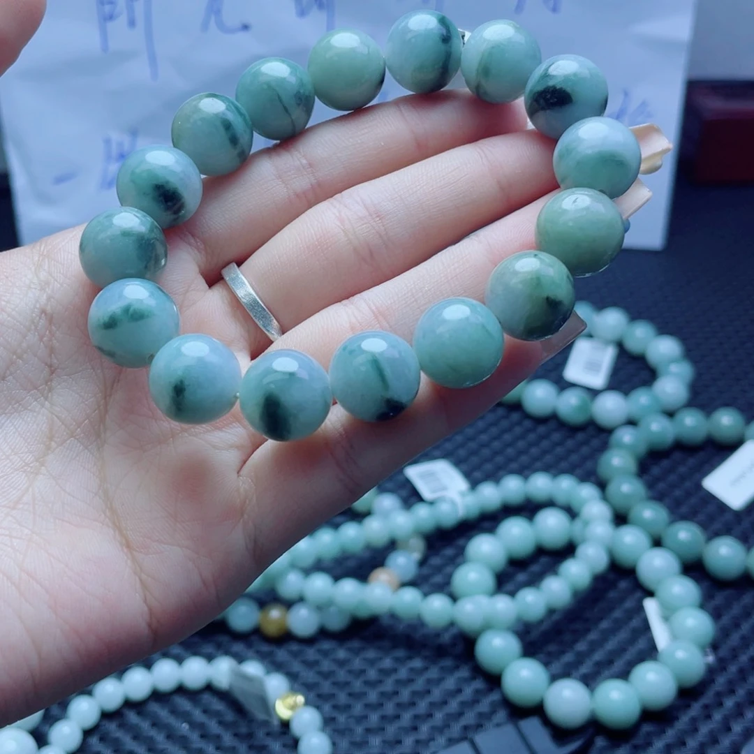 未镶嵌定制翡翠珠串