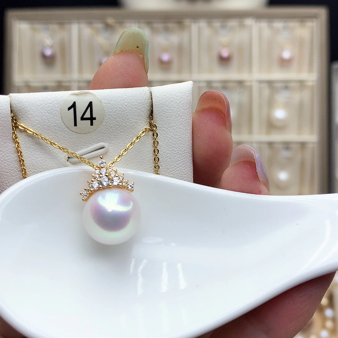 吊坠(赠链)银S925镶嵌淡水珍珠