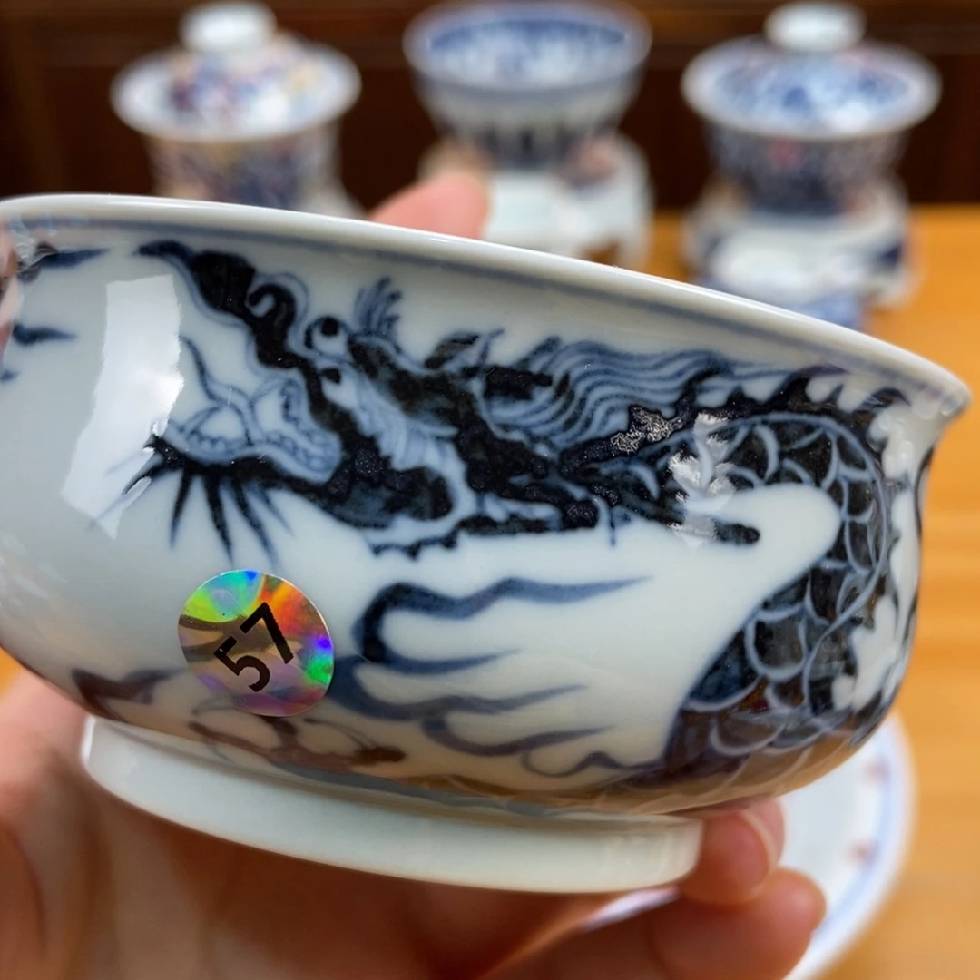 手绘现代茶具非古董