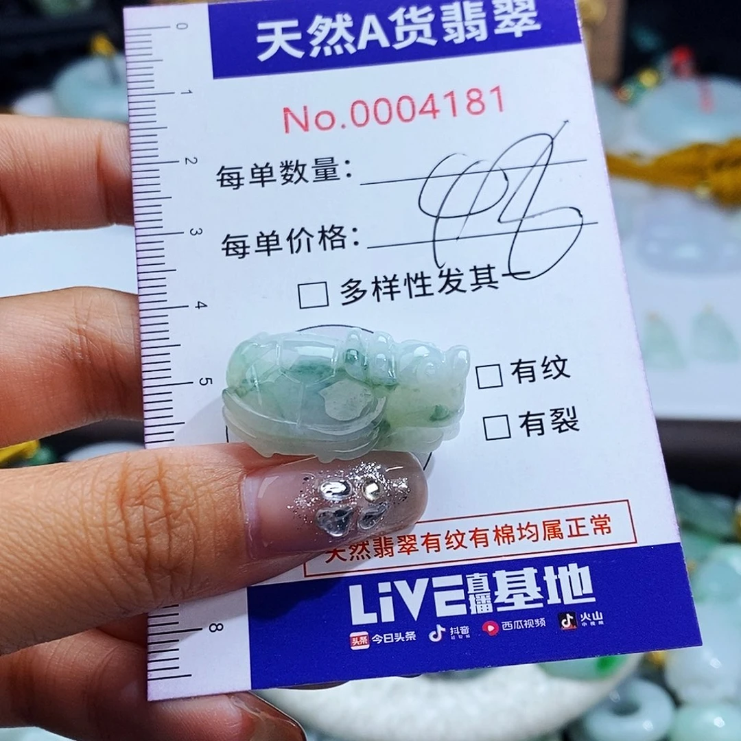 翡翠未镶嵌毛衣链4181